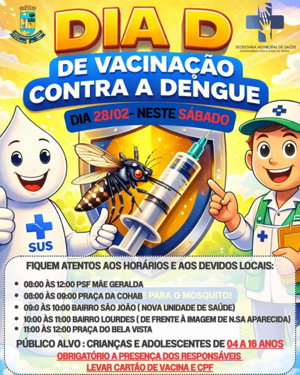 Dia D de Vacinação contra a Dengue
