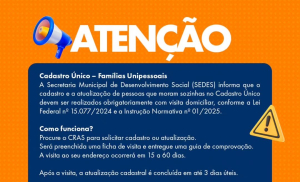 Atenção, moradores de São Sebastião do Oeste