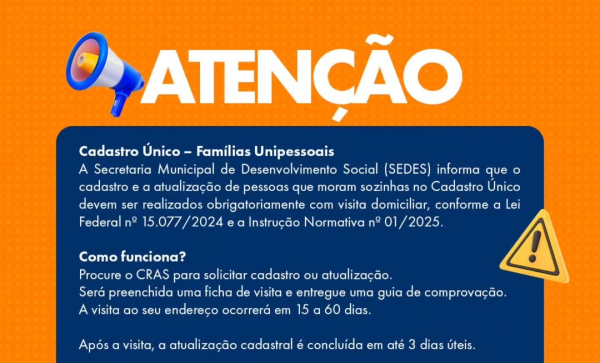 Atenção, moradores de São Sebastião do Oeste