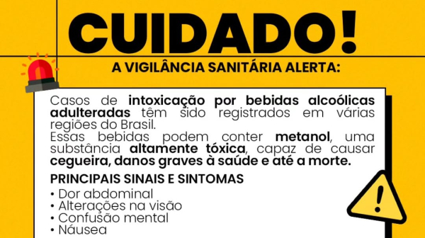Cuidado. A Vigilância Sanitária alerta