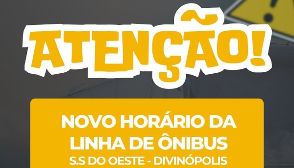 Atenção, população.