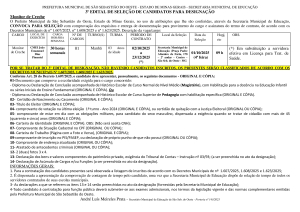 Designação de Monitor de Creche - Edital 03/2025