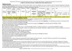 Designação de Monitor de Creche - Edital 04/2025