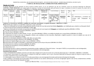 Designação de Monitor de Creche - Edital 02/2025